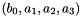 $(b_0, a_1, a_2, a_3)$